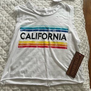 Brand new with tags! Retro California tank